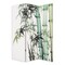 Benjara BM238286 72 in. 3 Panel Canvas Room Divider with Bamboo Print, Multicolor